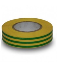 Isolatietape geel/groen 15mmx10m1